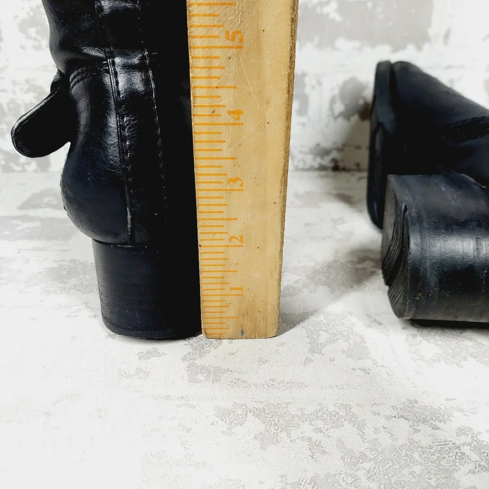 New BareTraps Women's Black Faux Leather Riding Boots F206 - Picture 7 of 12